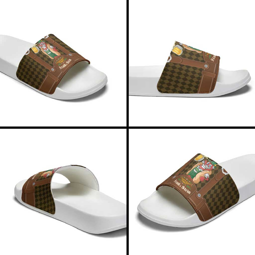 Frank & Stein Oktoberfest Slide Sandals Beer Festival German Bavarian LT9