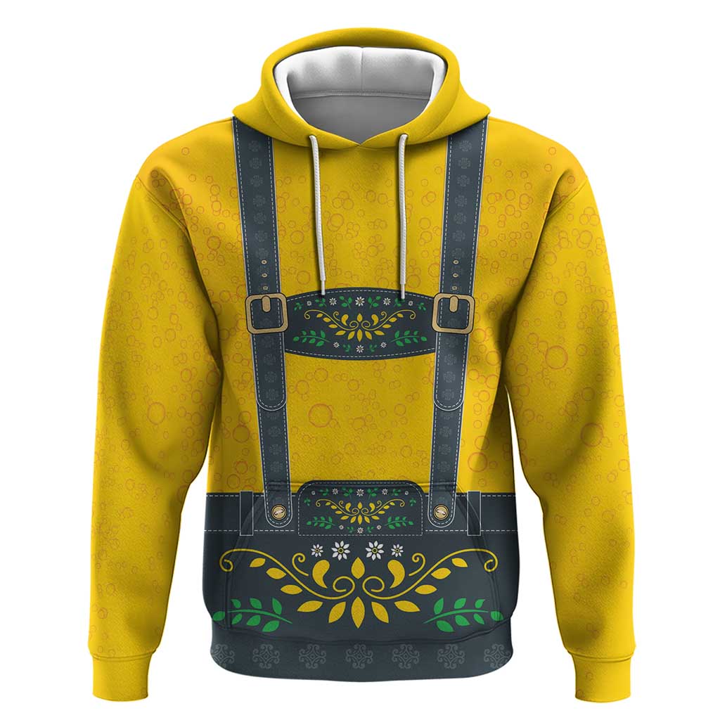 Lederhosen Oktoberfest Hoodie Bavarian Beer Time LT9