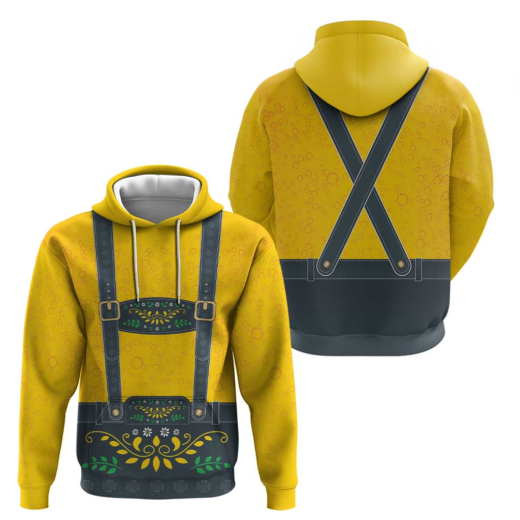 Lederhosen Oktoberfest Hoodie Bavarian Beer Time LT9