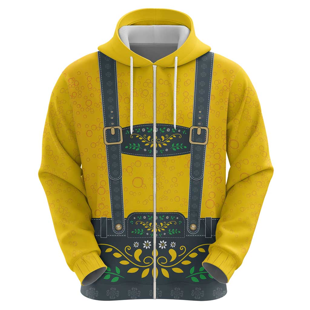 Lederhosen Oktoberfest Hoodie Bavarian Beer Time LT9
