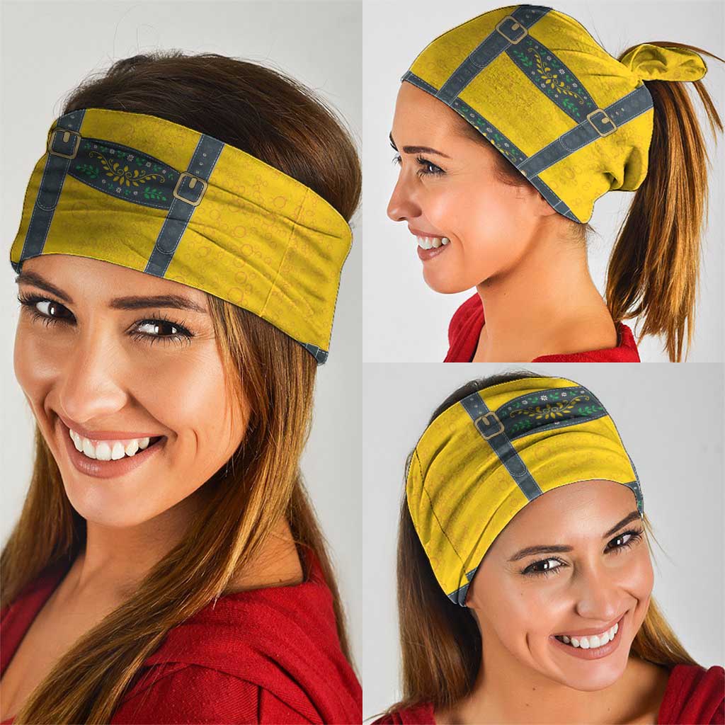 Lederhosen Oktoberfest Neck Gaiter Bavarian Beer Time LT9