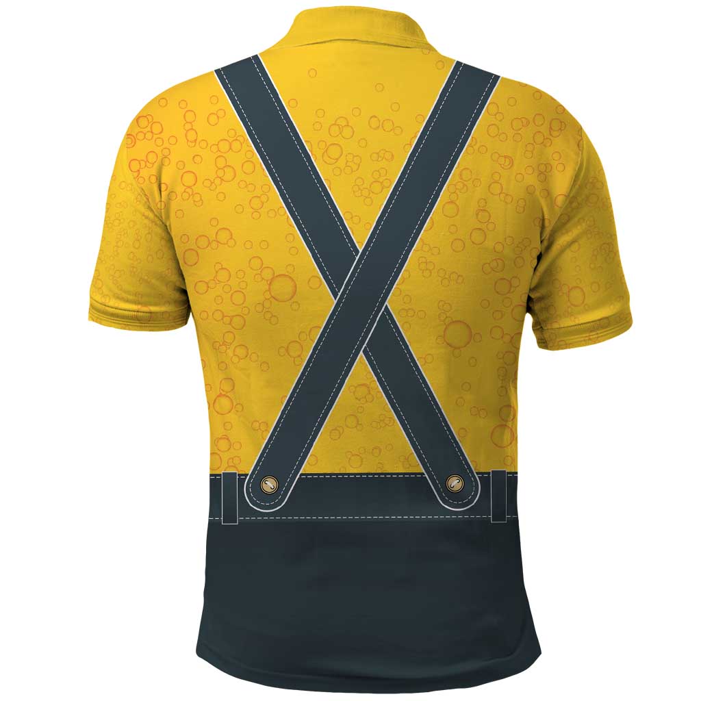 Lederhosen Oktoberfest Polo Shirt Bavarian Beer Time LT9