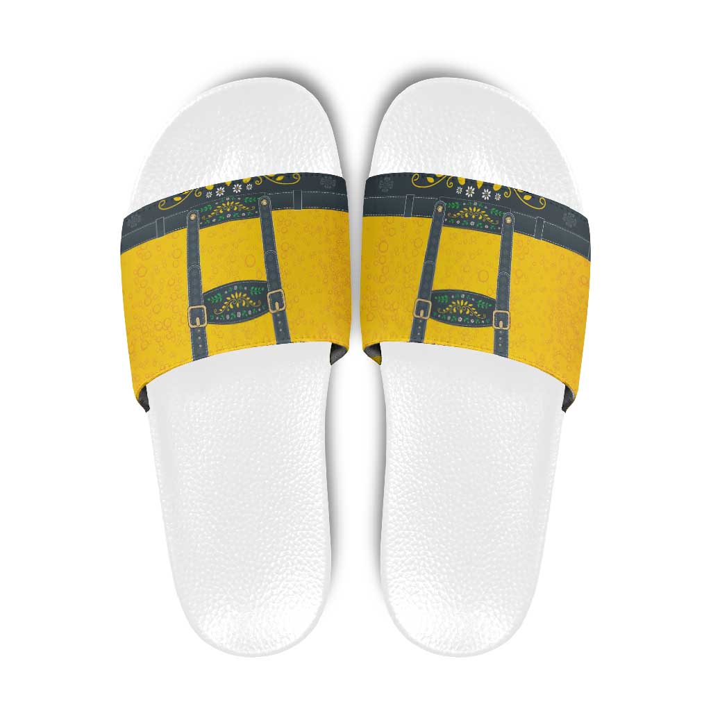 Lederhosen Oktoberfest Slide Sandals Bavarian Beer Time LT9