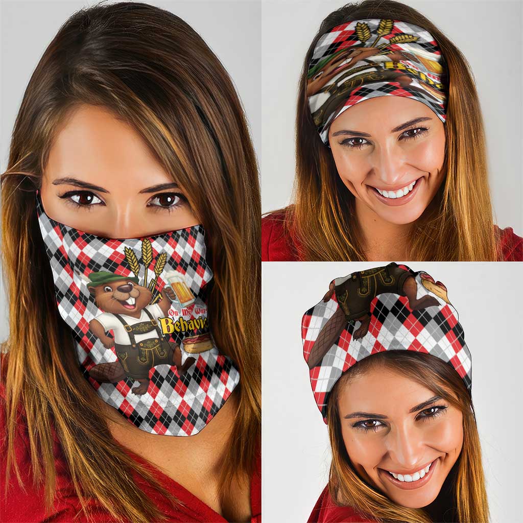 Oktoberfest Beaver Neck Gaiter On My Wurst Behaviour LT9