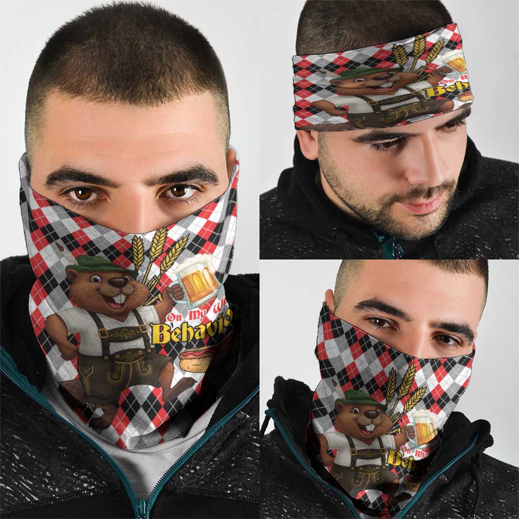 Oktoberfest Beaver Neck Gaiter On My Wurst Behaviour LT9