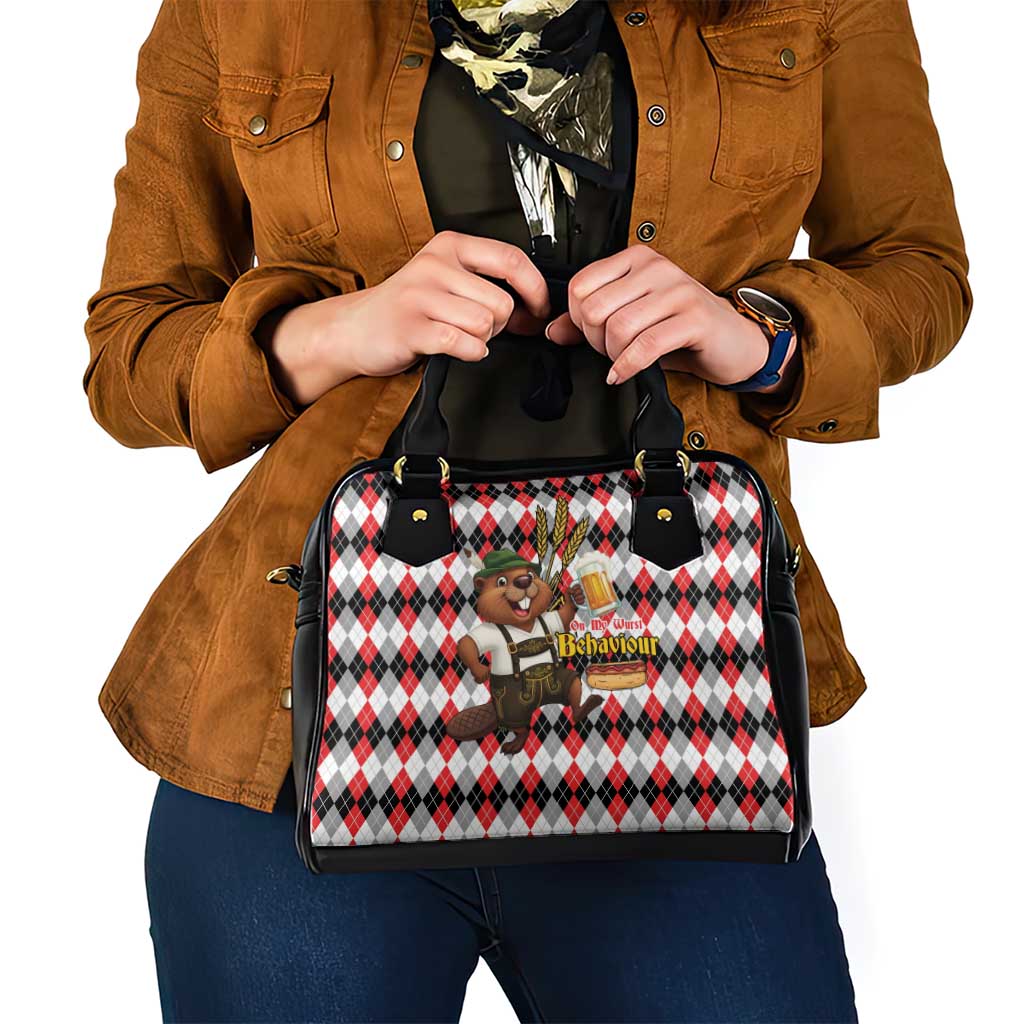 Oktoberfest Beaver Shoulder Handbag On My Wurst Behaviour LT9