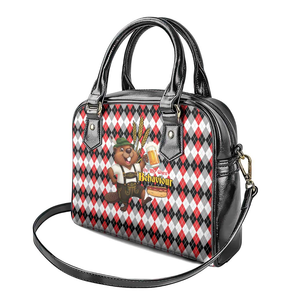 Oktoberfest Beaver Shoulder Handbag On My Wurst Behaviour LT9