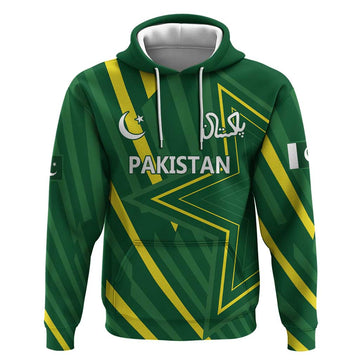 Pakistan Cricket Custom Hoodie Shaheen Falcon Go Champions LT9