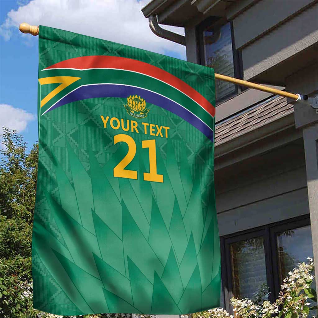 South Africa Cricket Custom Garden Flag African King Proteas Green LT9