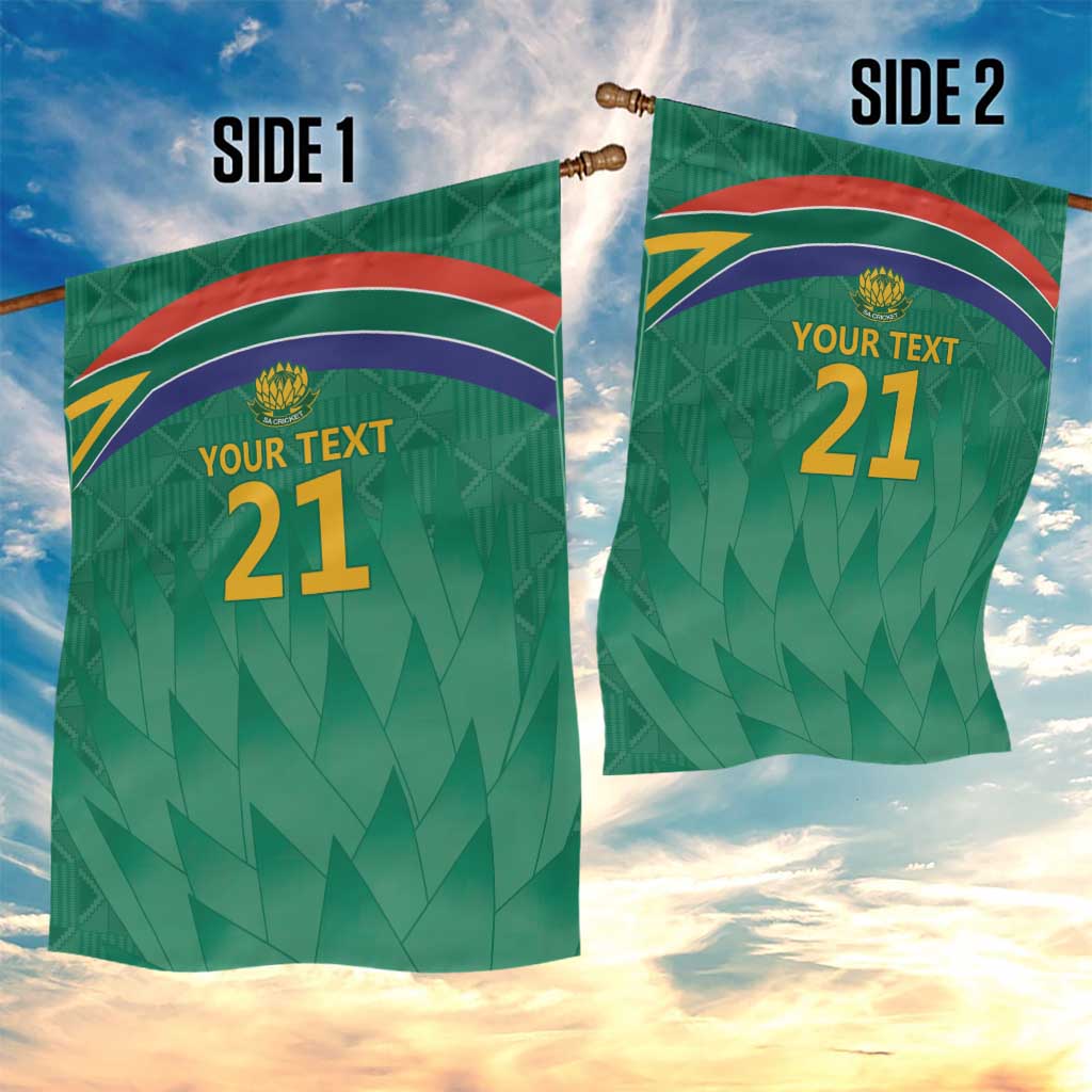 South Africa Cricket Custom Garden Flag African King Proteas Green LT9