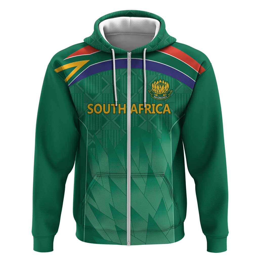 South Africa Cricket Custom Hoodie Proteas Green LT9