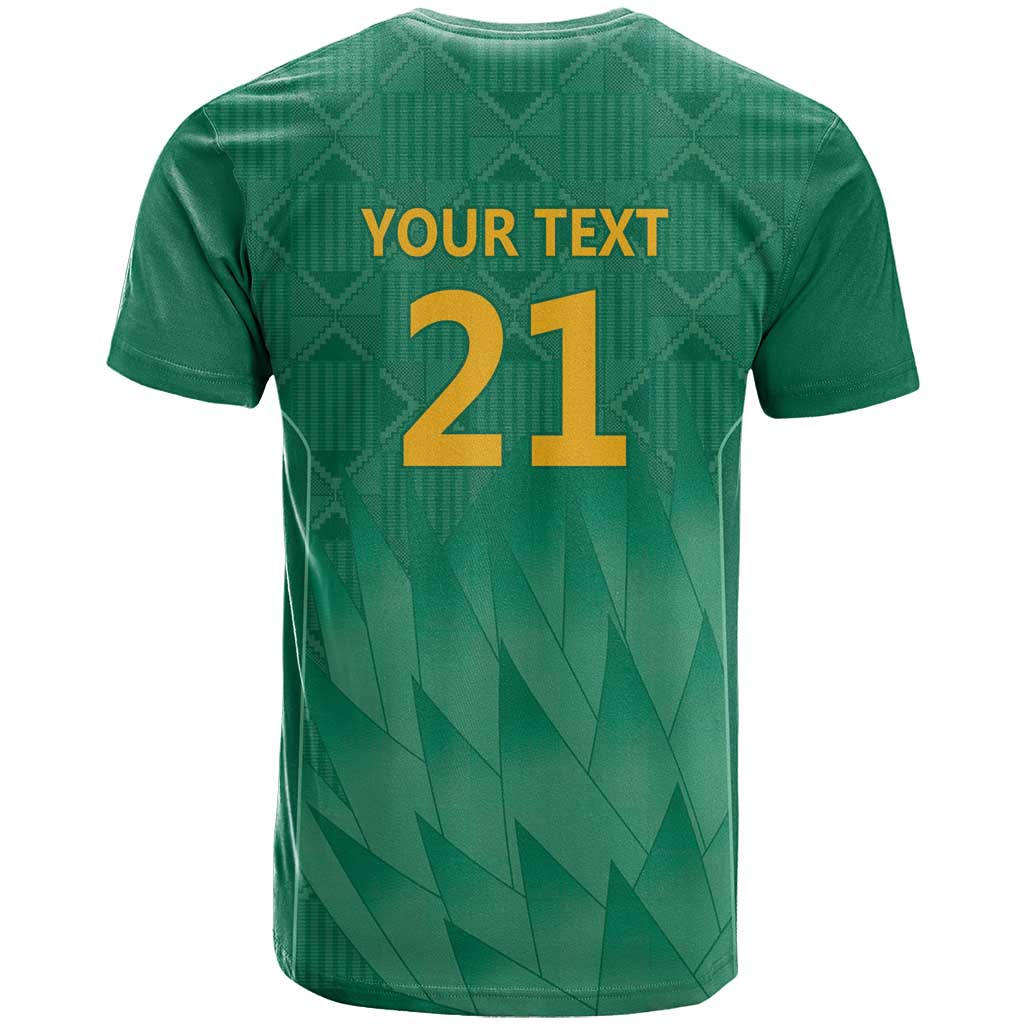South Africa Cricket Custom T shirt African King Proteas Green LT9