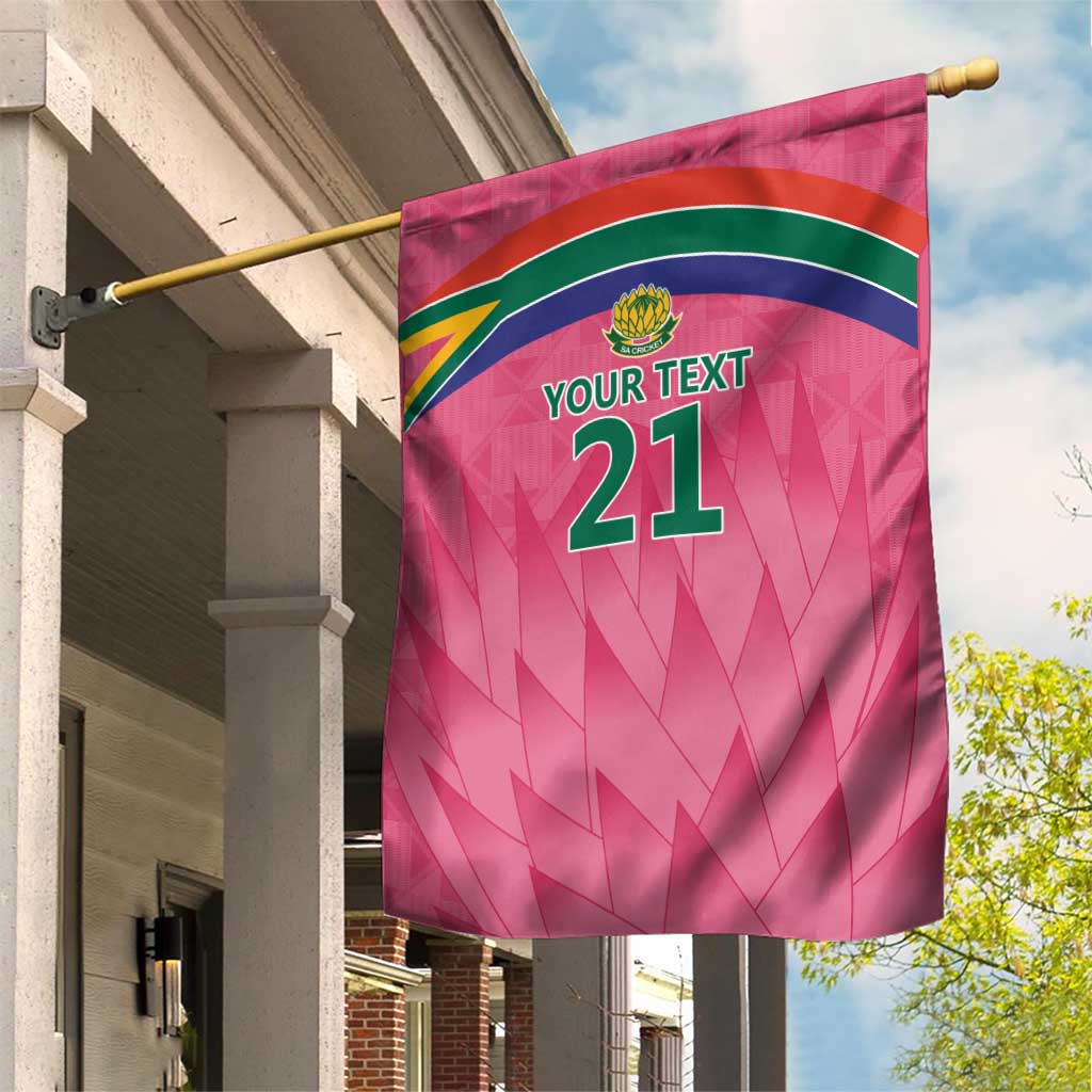 South Africa Cricket Custom Garden Flag African King Proteas Pink LT9