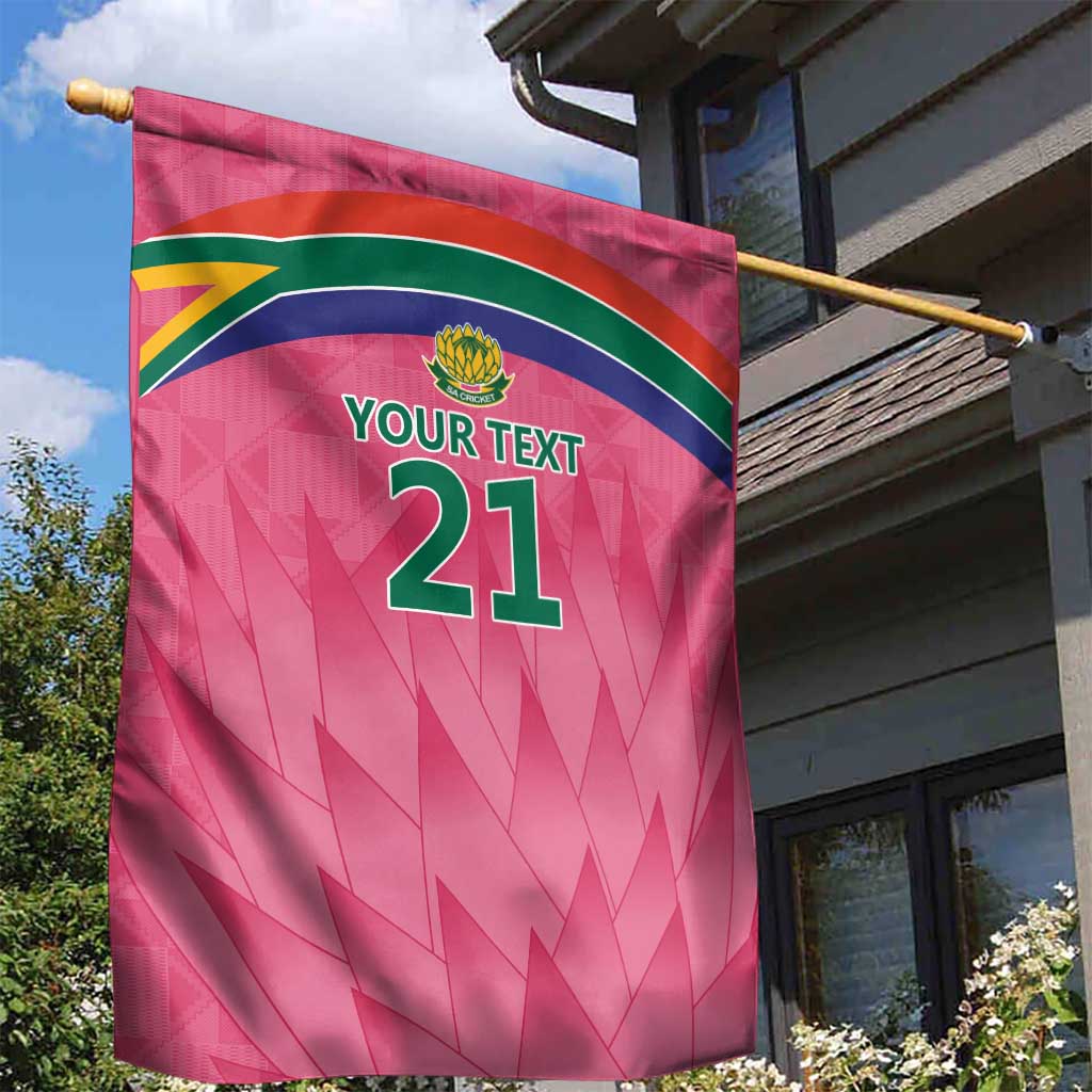 South Africa Cricket Custom Garden Flag African King Proteas Pink LT9
