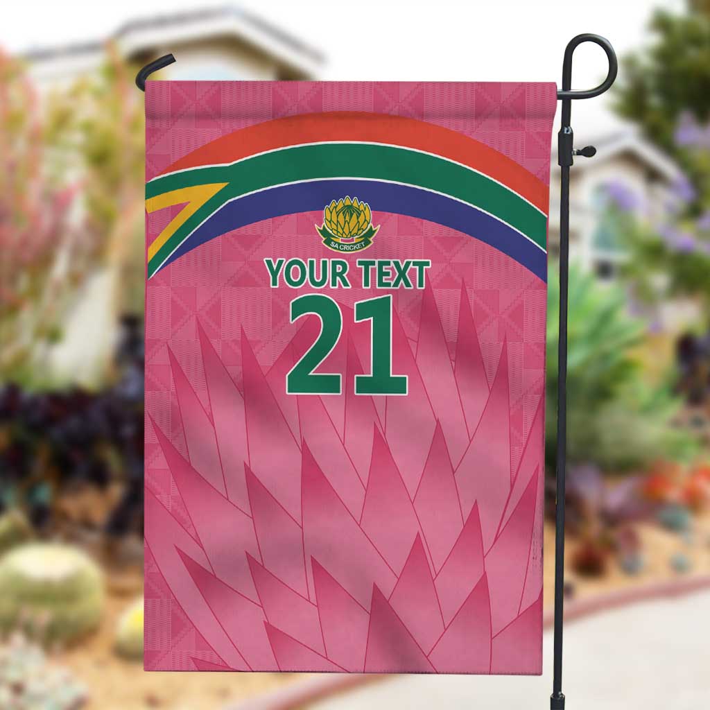 South Africa Cricket Custom Garden Flag African King Proteas Pink LT9