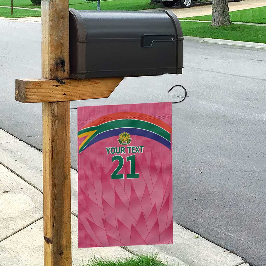 South Africa Cricket Custom Garden Flag African King Proteas Pink LT9