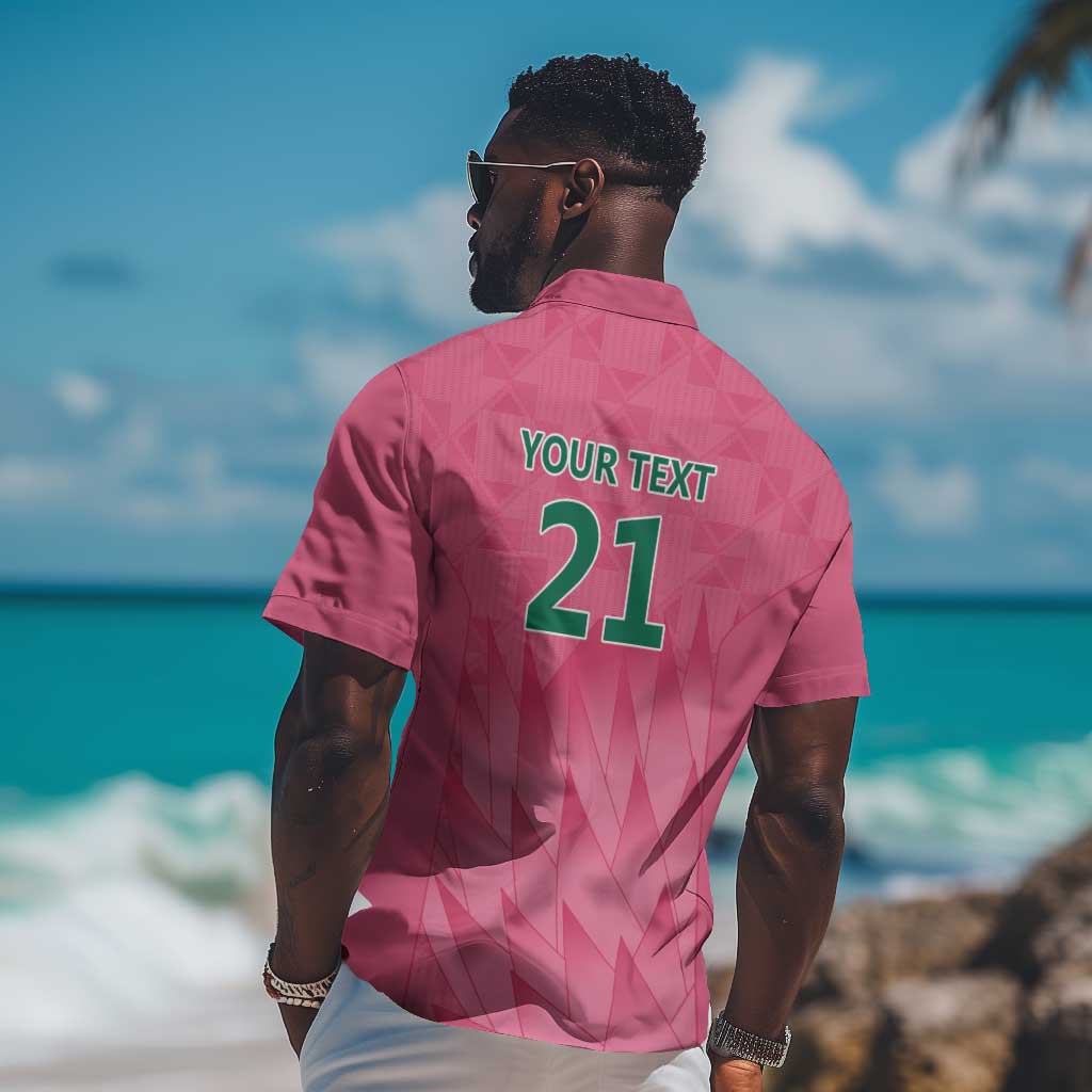 South Africa Cricket Custom Hawaiian Shirt African King Proteas Pink LT9