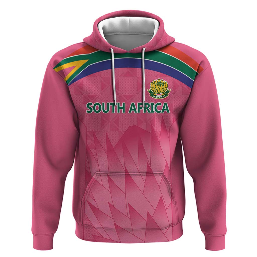 South Africa Cricket Custom Hoodie Proteas Pink LT9