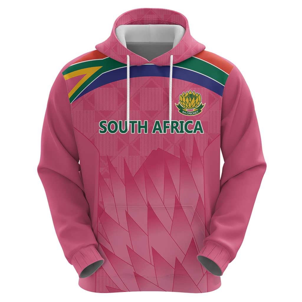 South Africa Cricket Custom Hoodie Proteas Pink LT9