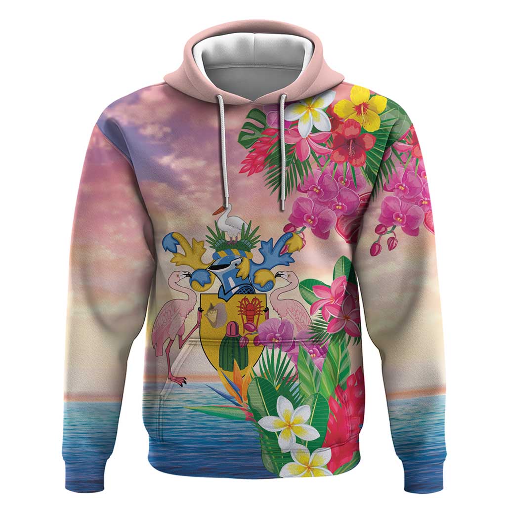 Turks And Caicos Islands Hoodie Flamingos Tropical Beauty Beach LT9