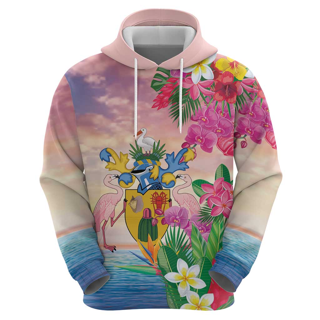 Turks And Caicos Islands Hoodie Flamingos Tropical Beauty Beach LT9