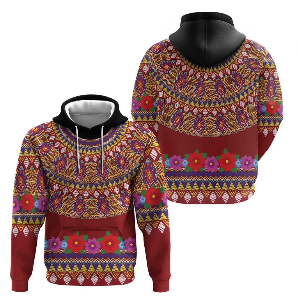 Greenland Costume Hoodie Tradional Kalaallisuut Pattern LT9