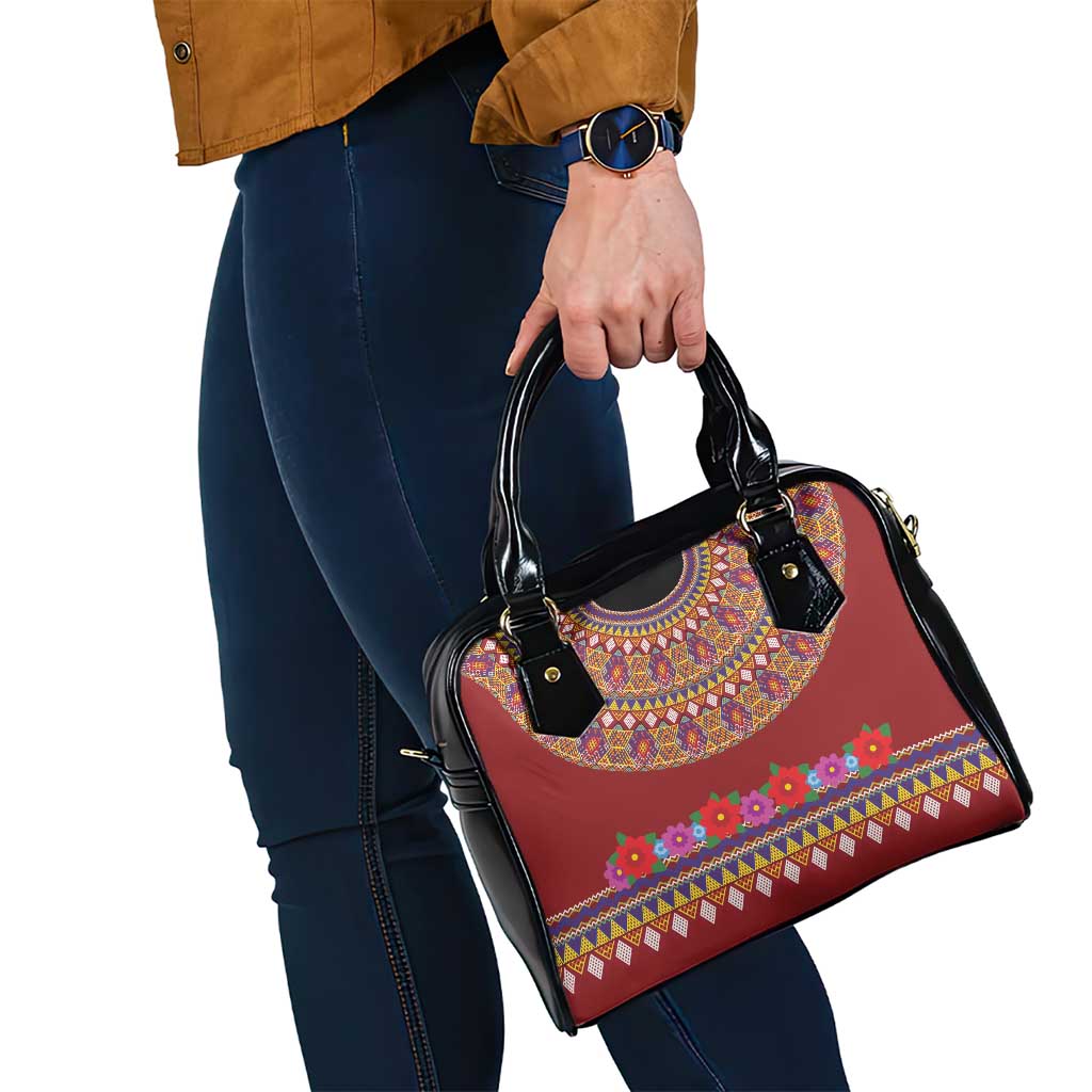 Greenland Costume Shoulder Handbag Tradional Kalaallisuut Pattern LT9