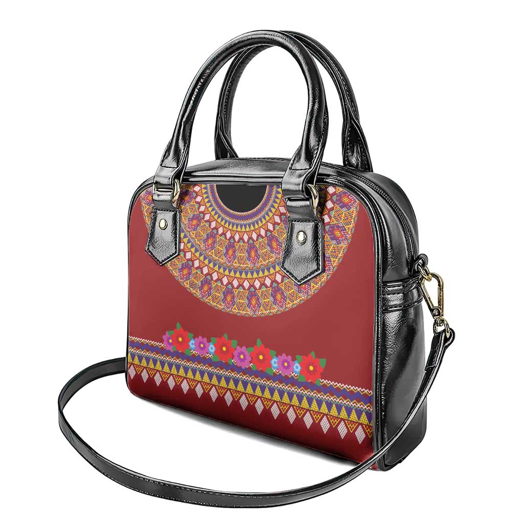 Greenland Costume Shoulder Handbag Tradional Kalaallisuut Pattern LT9