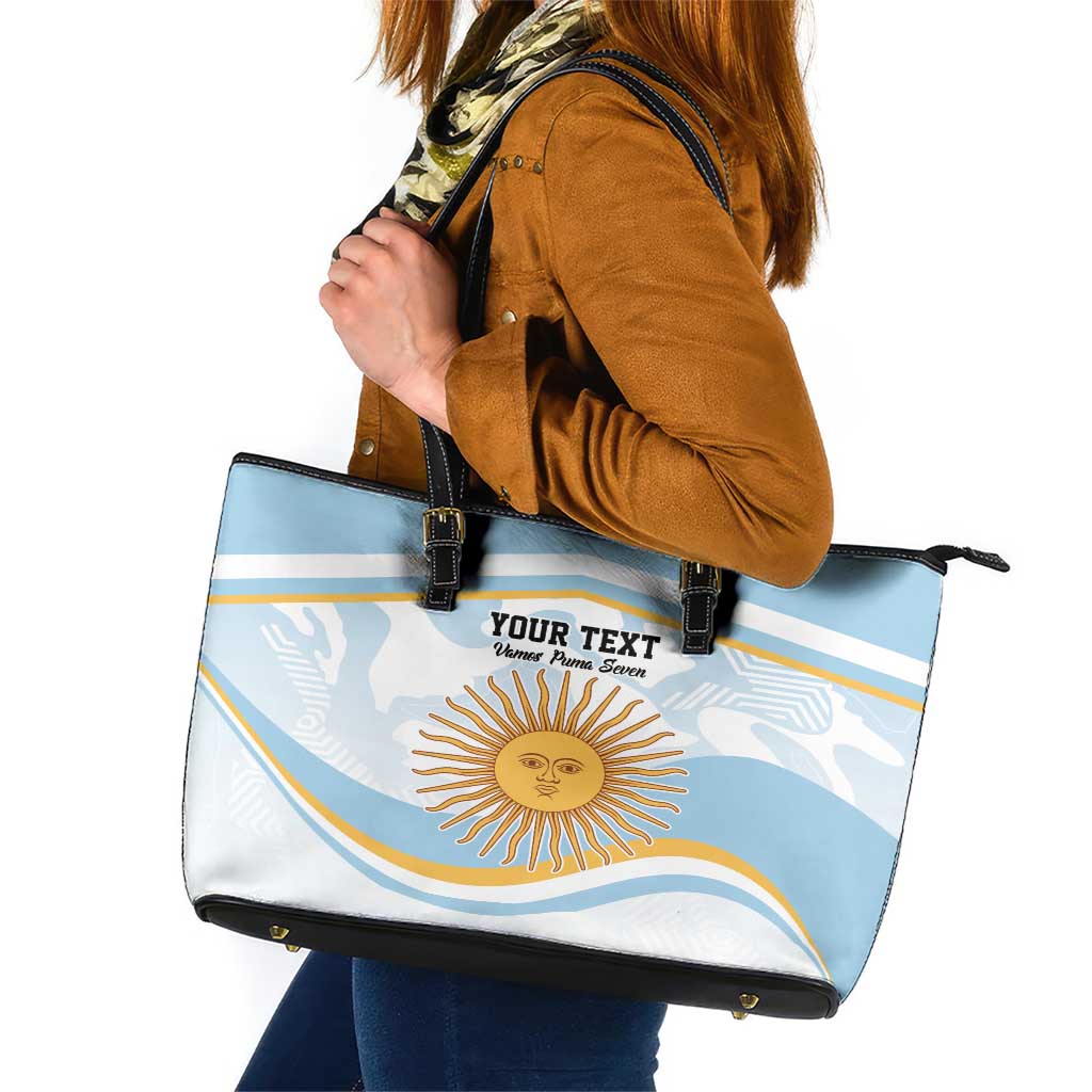 Custom Argentina Rugby Leather Tote Bag Summer Paris 2024 LT9