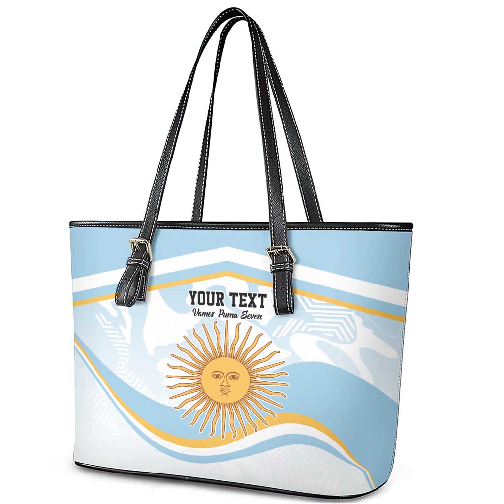 Custom Argentina Rugby Leather Tote Bag Summer Paris 2024 LT9