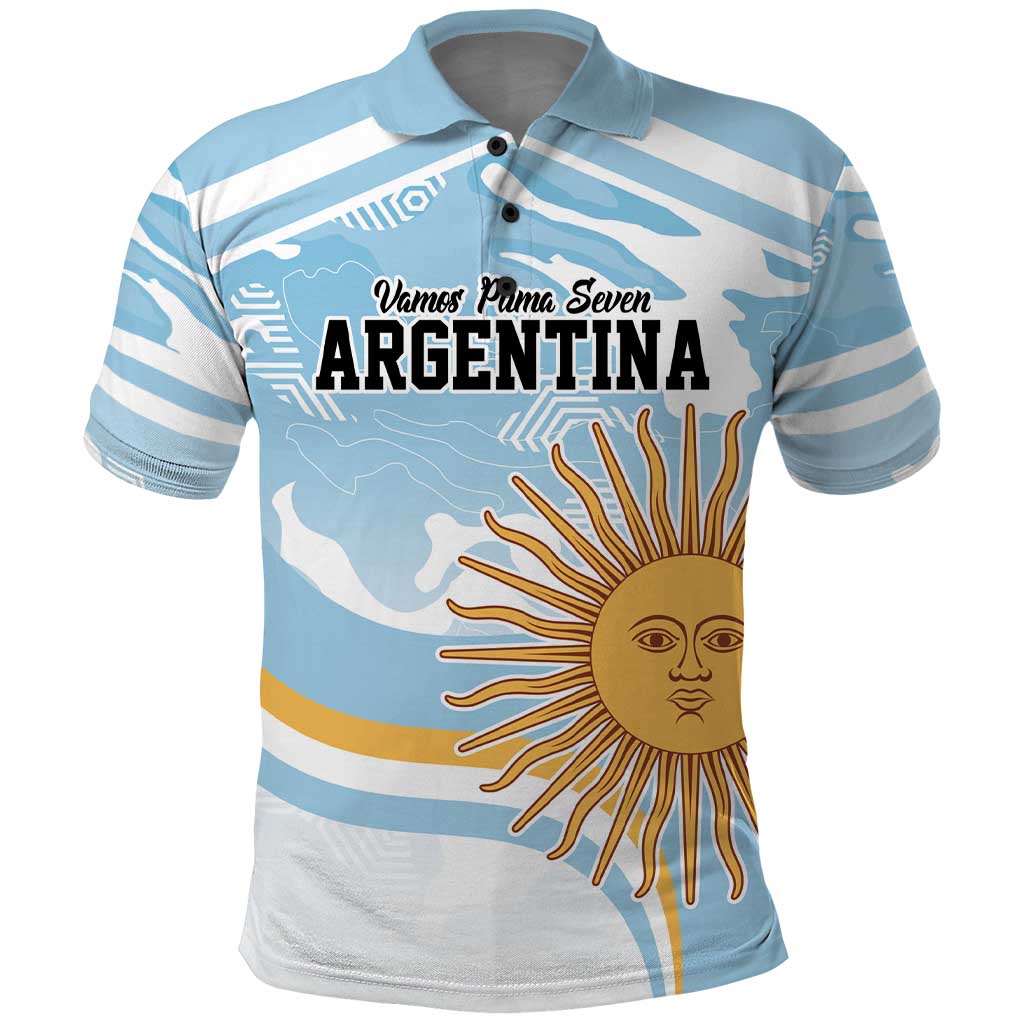 Custom Argentina Rugby Polo Shirt Summer Paris 2024 LT9