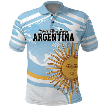 Custom Argentina Rugby Polo Shirt Summer Paris 2024 LT9
