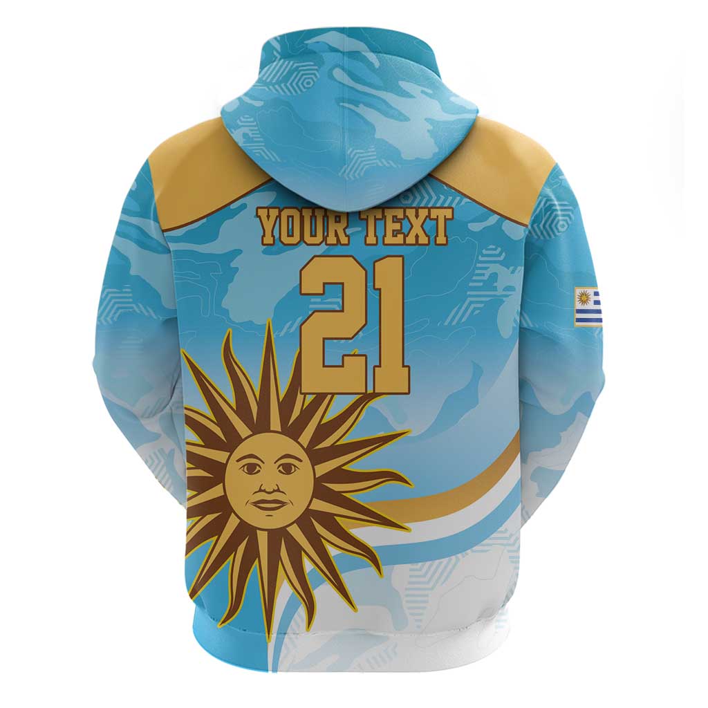 Custom Uruguay Rugby Hoodie Go Teros Summer Paris 2024 LT9