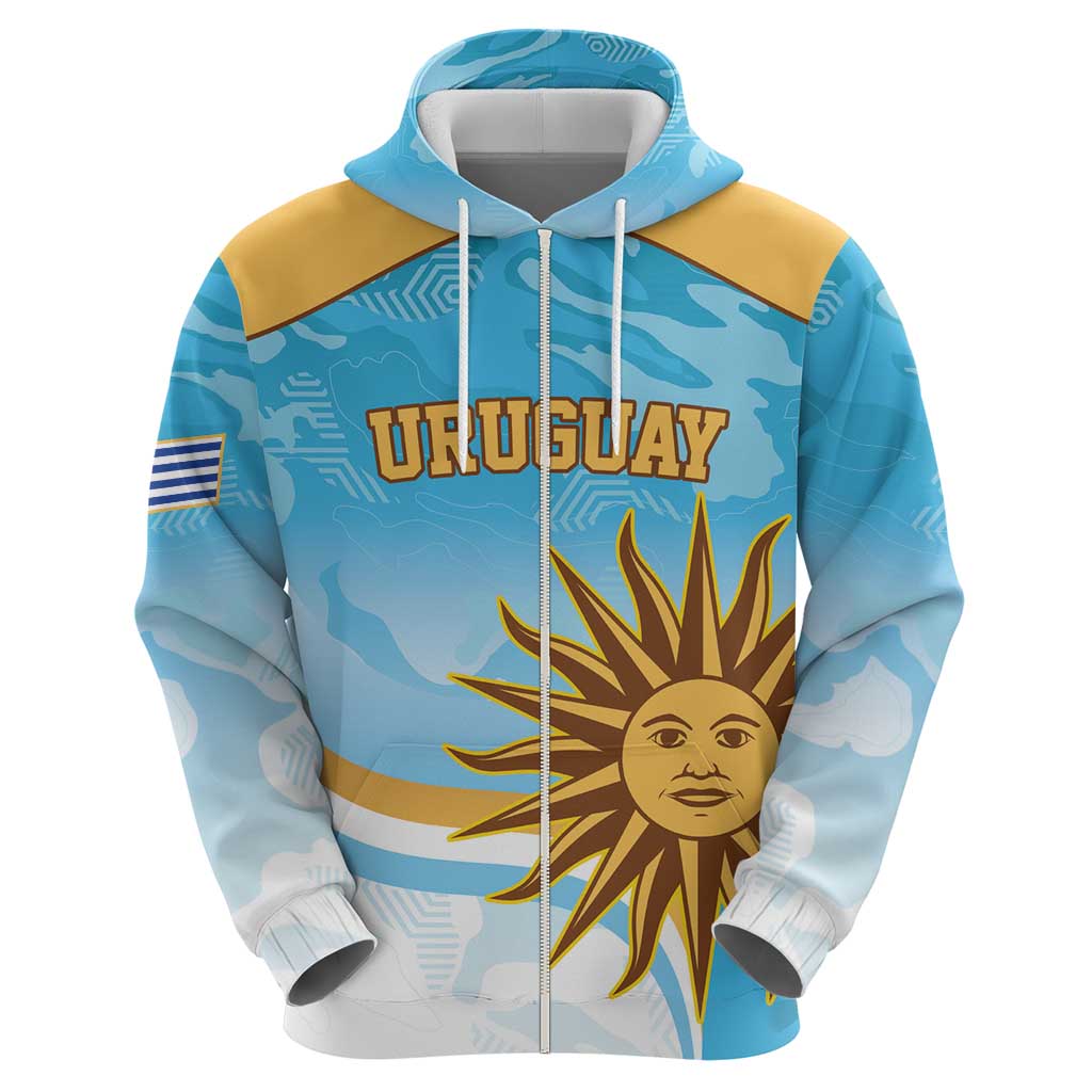 Custom Uruguay Rugby Hoodie Go Teros Summer Paris 2024 LT9