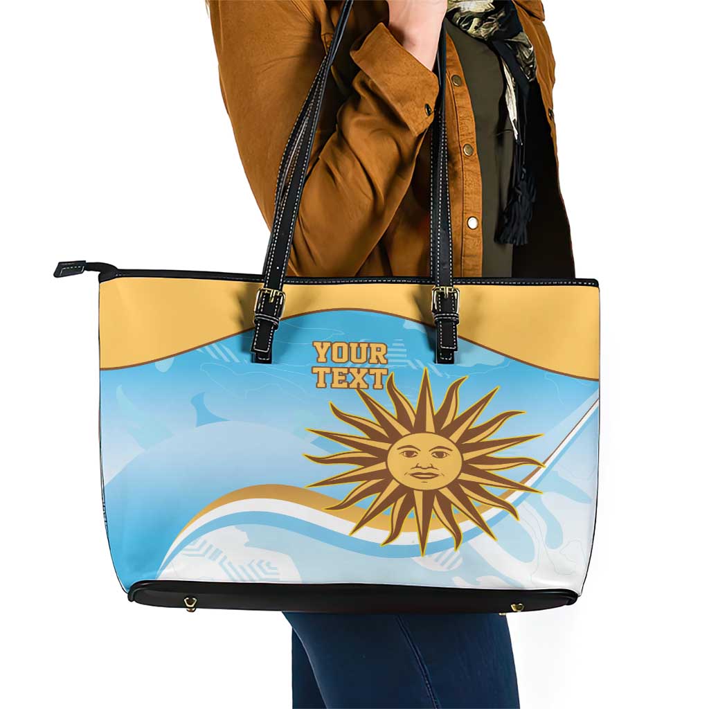 Custom Uruguay Rugby Leather Tote Bag Go Teros Summer Paris 2024 LT9