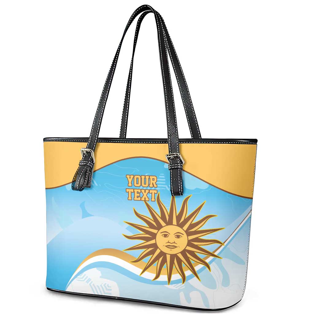Custom Uruguay Rugby Leather Tote Bag Go Teros Summer Paris 2024 LT9