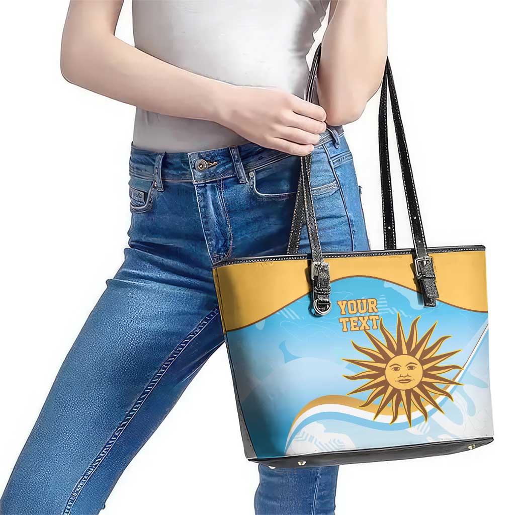 Custom Uruguay Rugby Leather Tote Bag Go Teros Summer Paris 2024 LT9