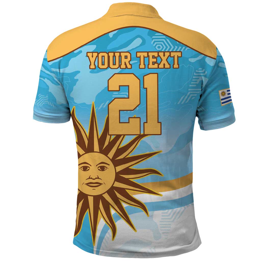 Custom Uruguay Rugby Polo Shirt Go Teros Summer Paris 2024 LT9