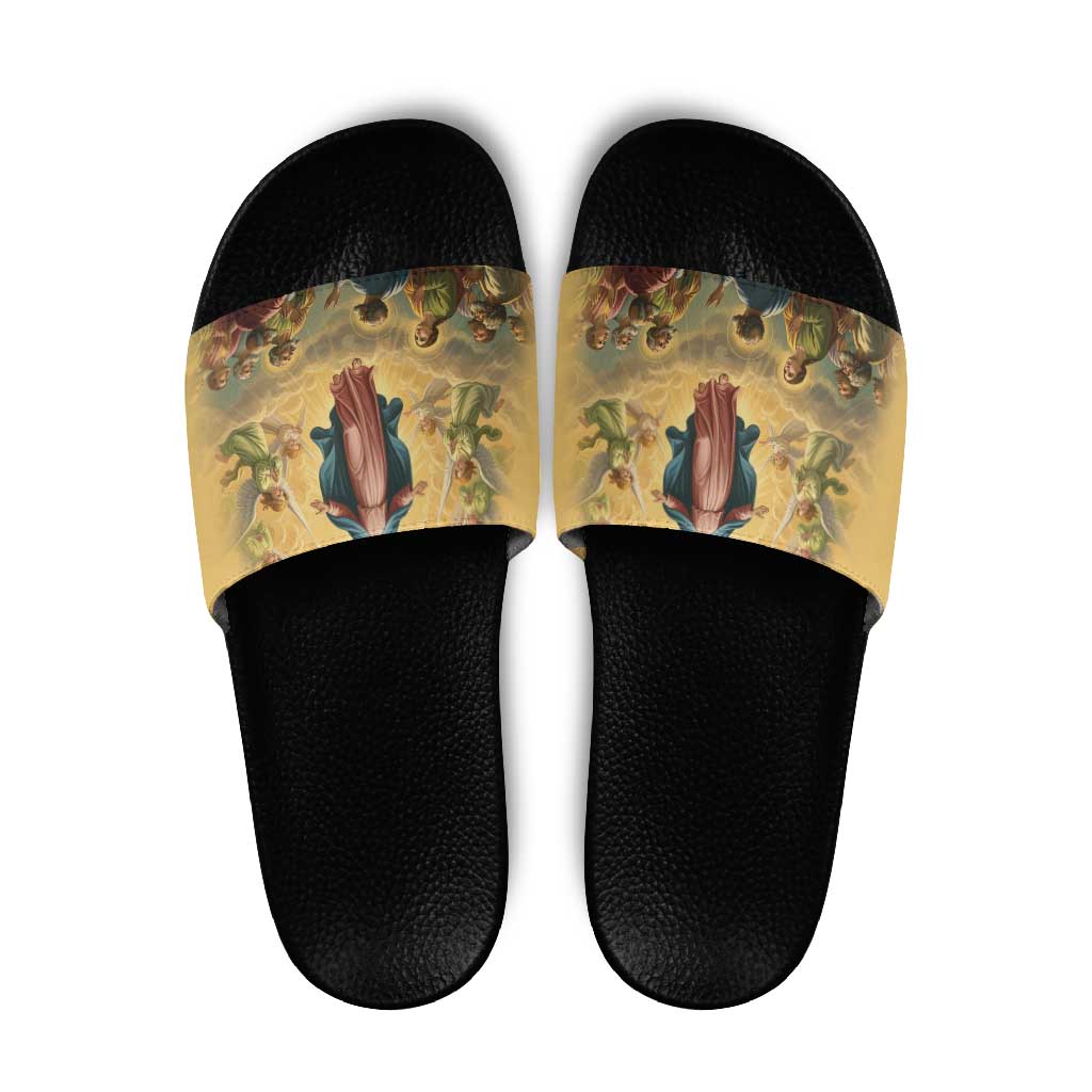 Assumption Virgin Mary to Heaven Slide Sandals Falling Asleep of the Mother of God LT9