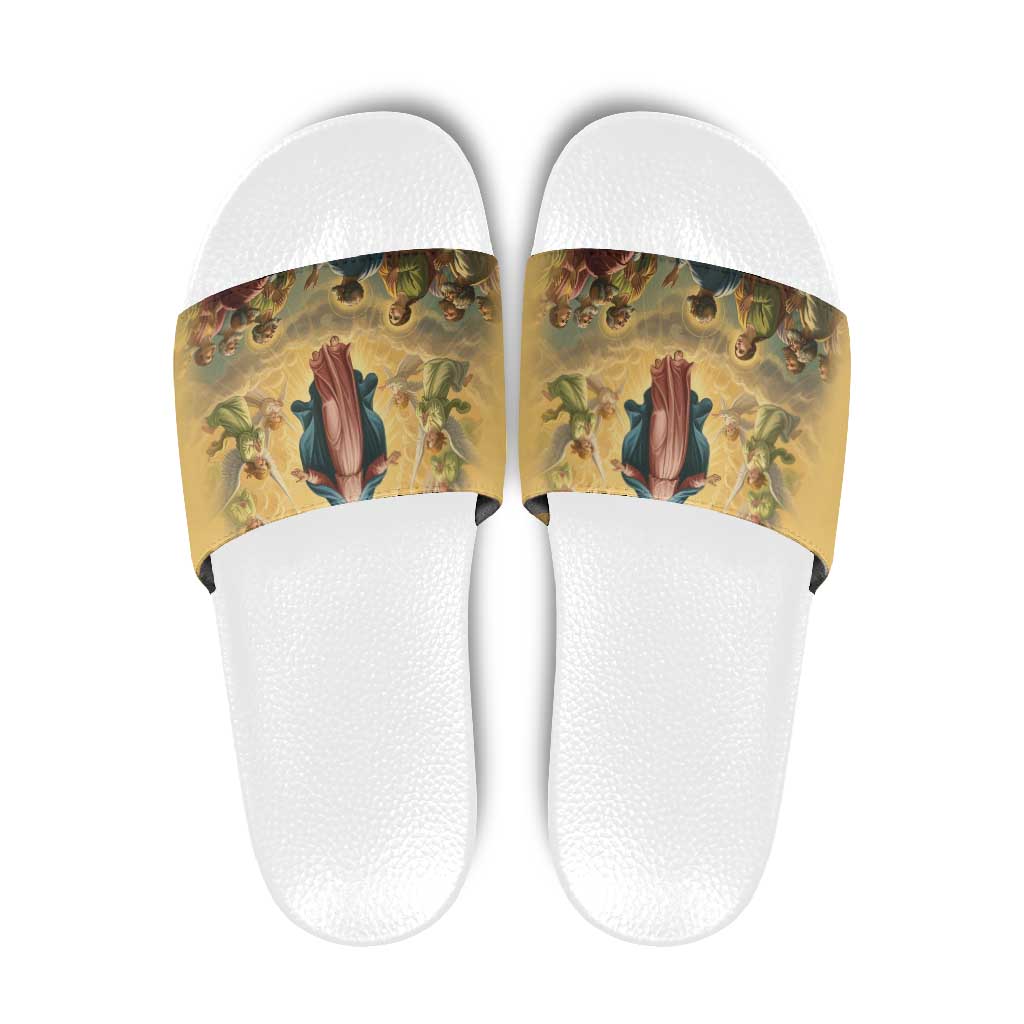 Assumption Virgin Mary to Heaven Slide Sandals Falling Asleep of the Mother of God LT9