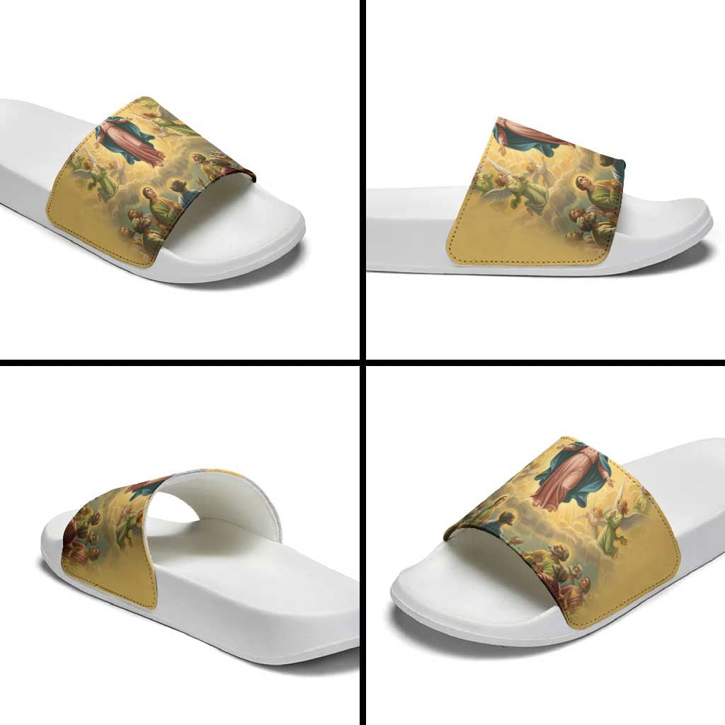 Assumption Virgin Mary to Heaven Slide Sandals Falling Asleep of the Mother of God LT9