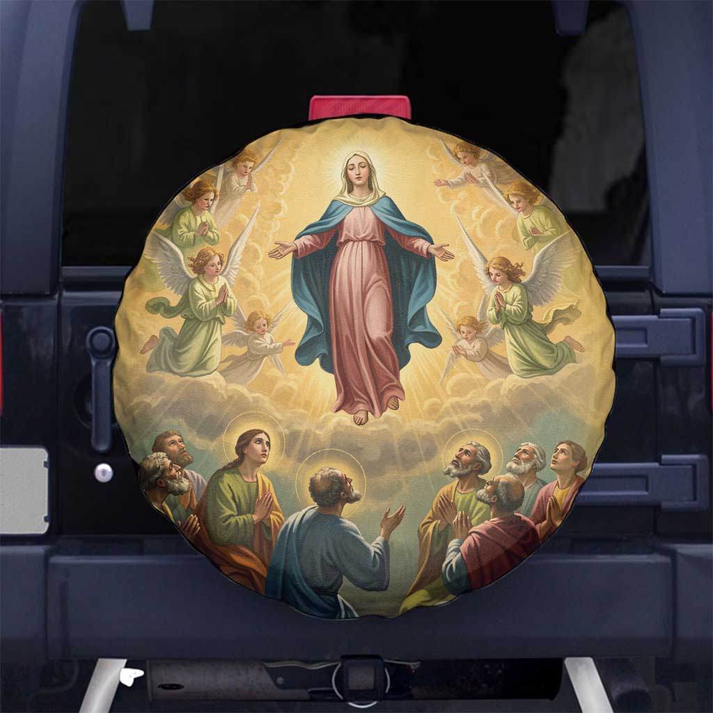 Assumption Virgin Mary to Heaven Spare Tire Cover Falling Asleep of the Mother of God LT9