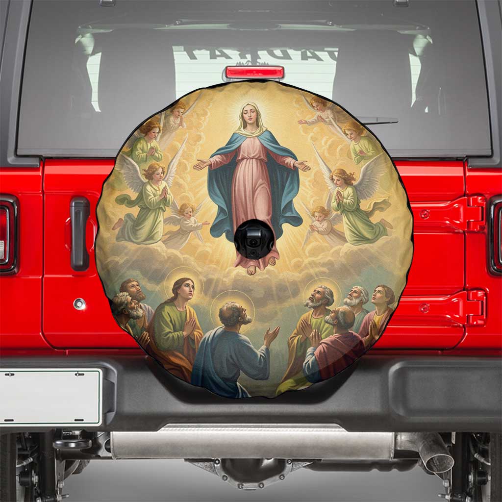 Assumption Virgin Mary to Heaven Spare Tire Cover Falling Asleep of the Mother of God LT9
