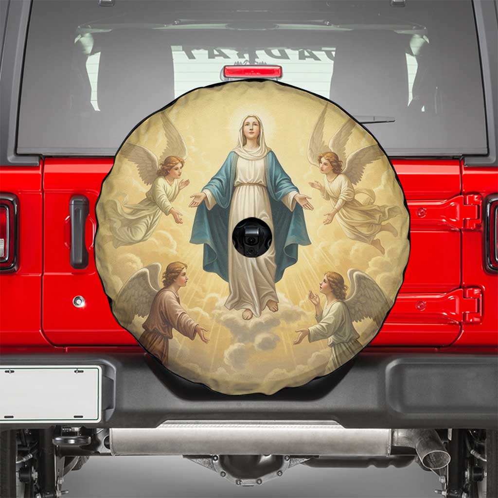 Blessed Virgin Mary Spare Tire Cover Falling Asleep of the Mother of God LT9