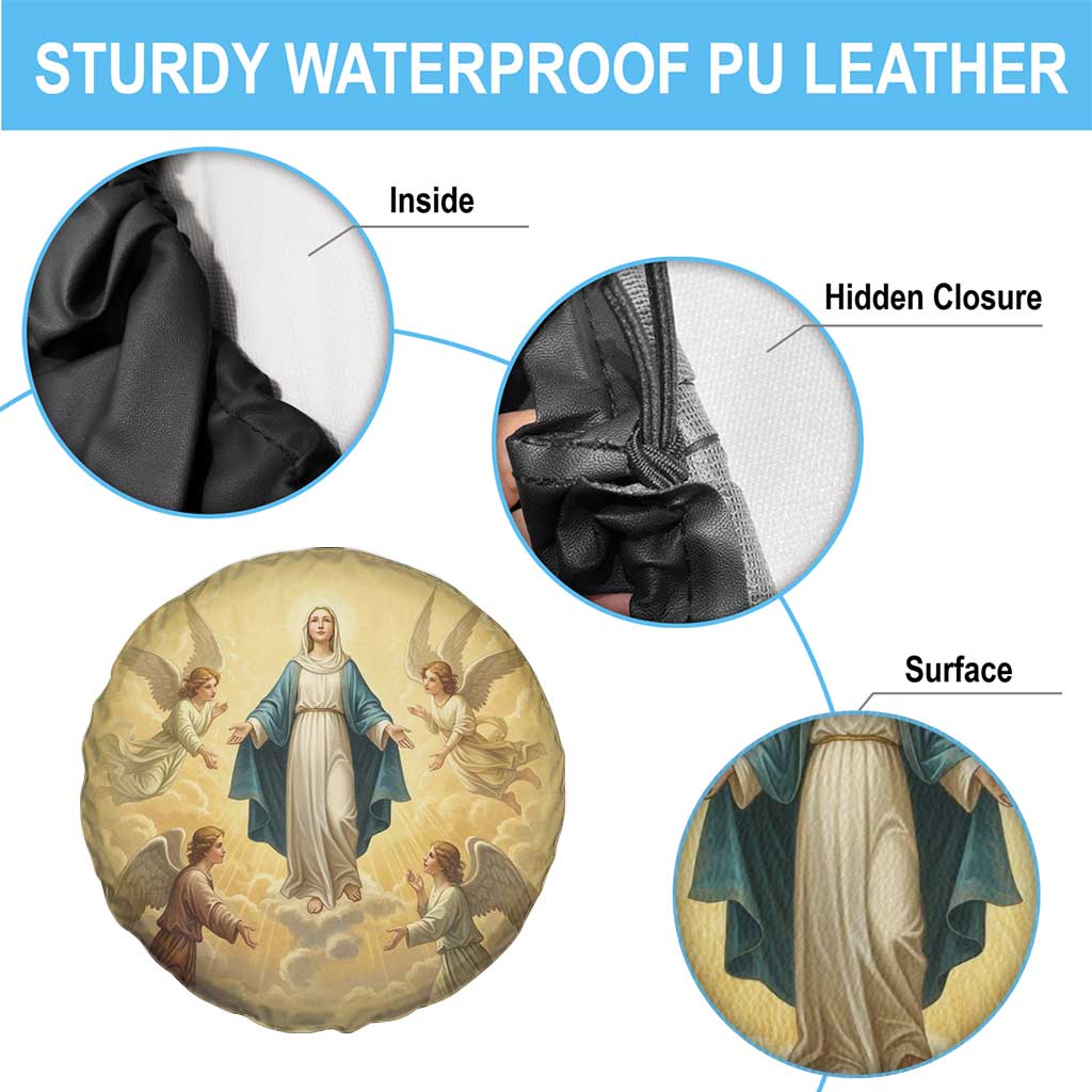 Blessed Virgin Mary Spare Tire Cover Falling Asleep of the Mother of God LT9