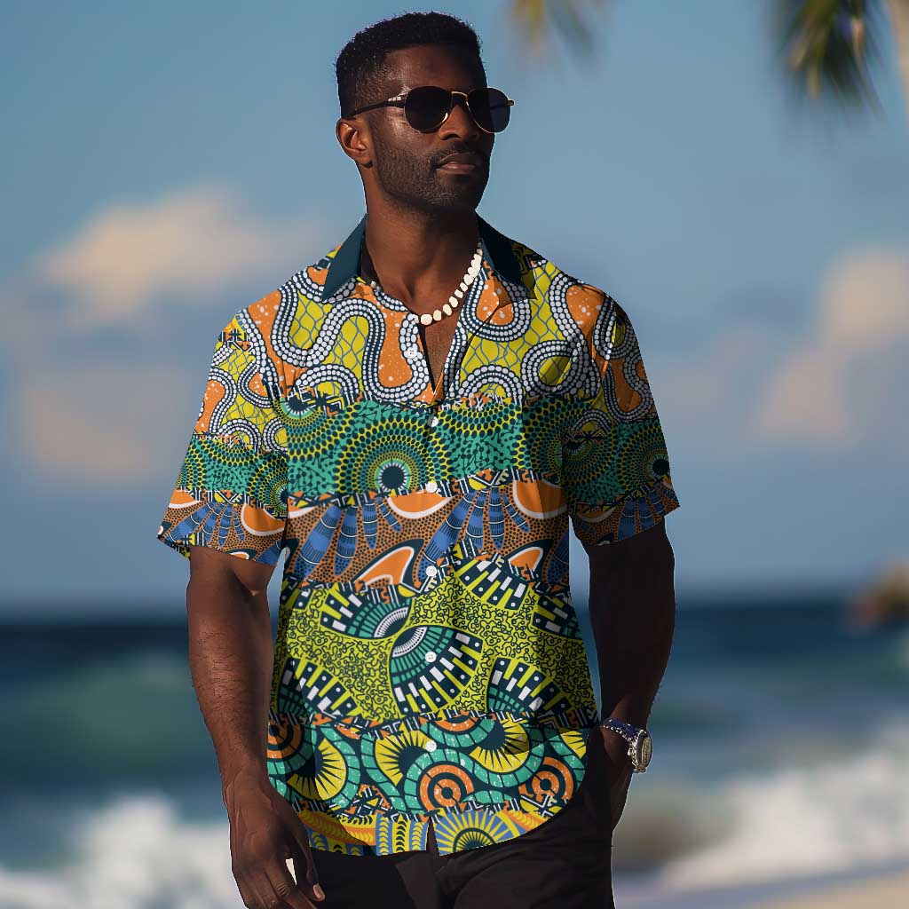 Africa Tribal Mixed Pattern Hawaiian Shirt LT9