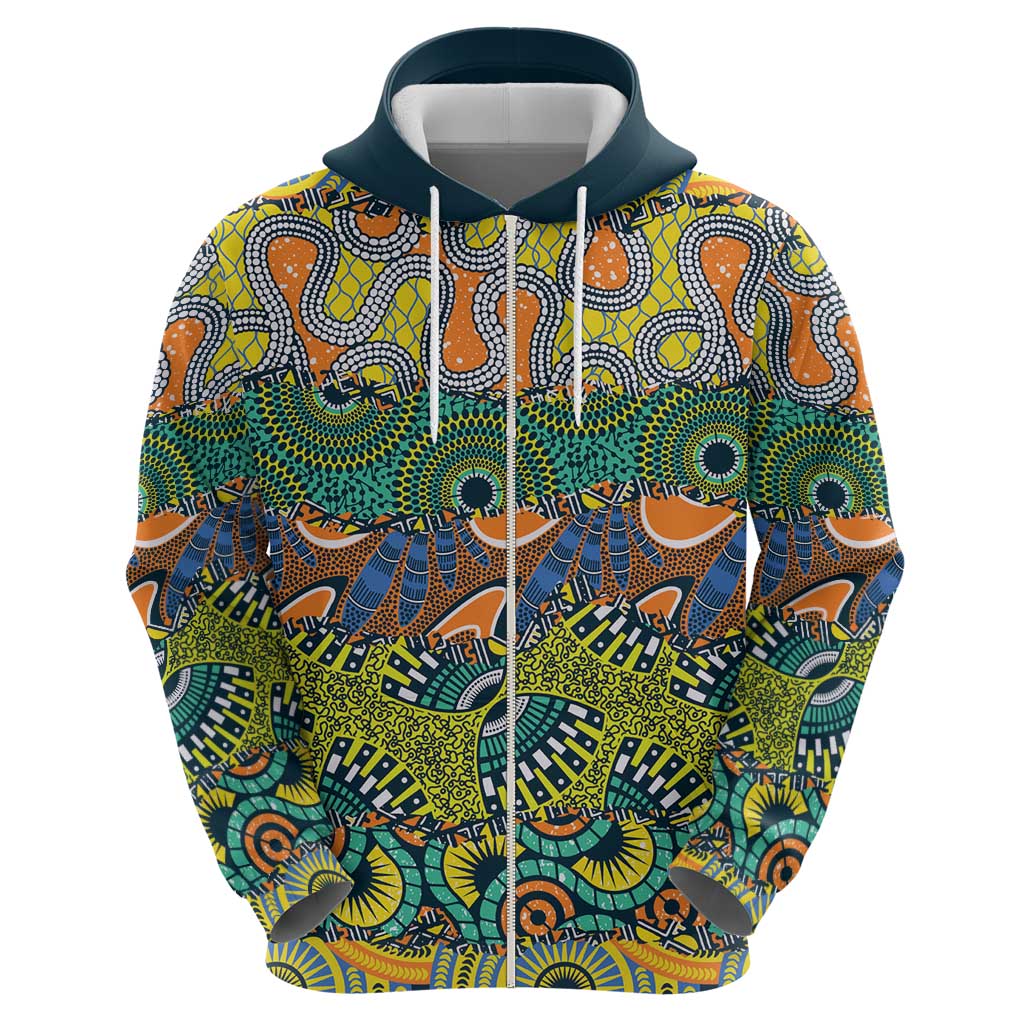 Africa Tribal Mixed Pattern Hoodie LT9