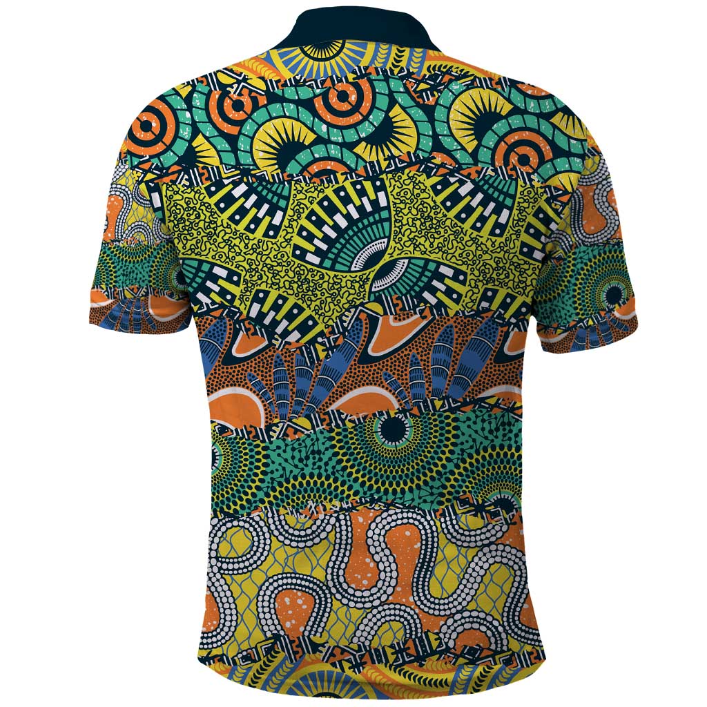 Africa Tribal Mixed Pattern Polo Shirt LT9