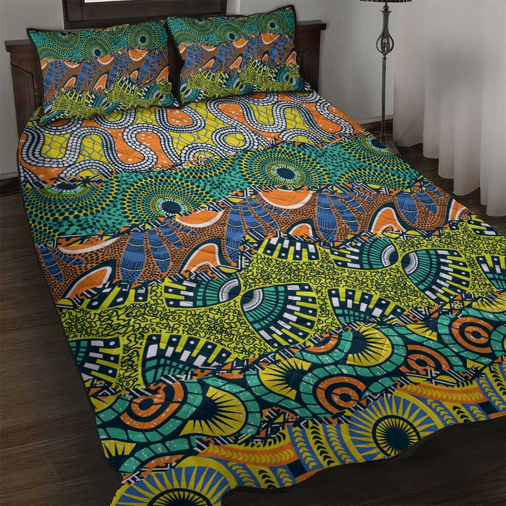 Africa Tribal Mixed Pattern Quilt Bed Set LT9