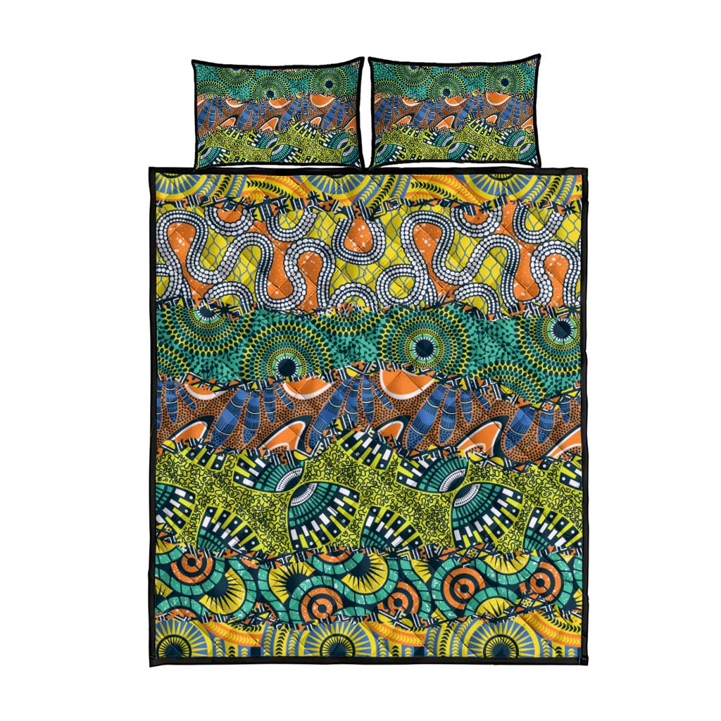 Africa Tribal Mixed Pattern Quilt Bed Set LT9